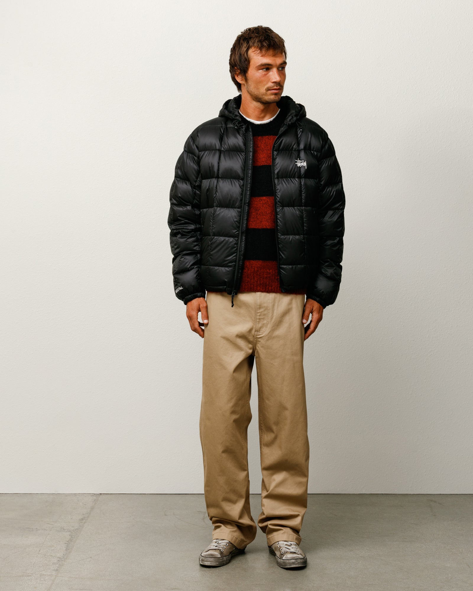 Midweight Hooded Puffer – Black | Outerwear | Stüssy Canada