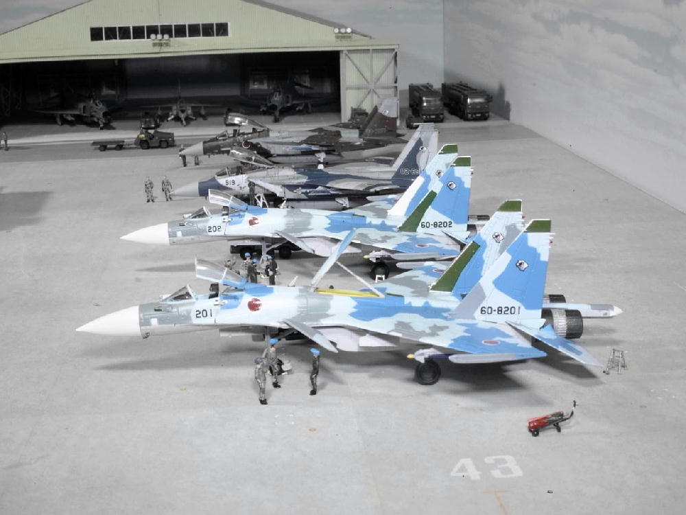自衛隊基地ジオラマ#29 Su-27アグレッサー機