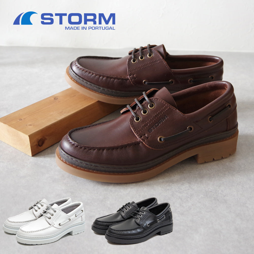 STORM ストーム】デッキシューズ 【150E NEW PACIFIC】本革 モカシン