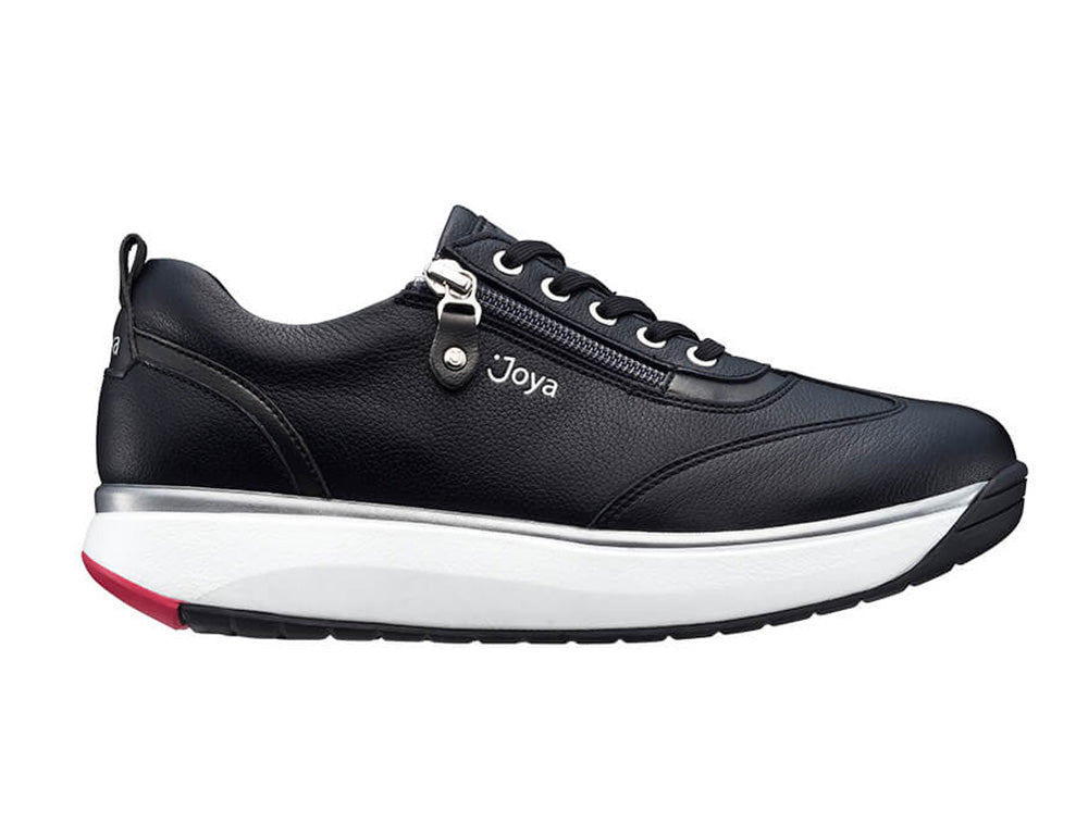 Joya Womens Shoes | Zipped Leather Sneaker With Cushioning – Foot