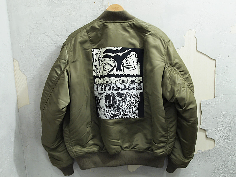 MASSES 'MA-1 TL of D'フライト ジャケット パッチ グリーン オリーブ