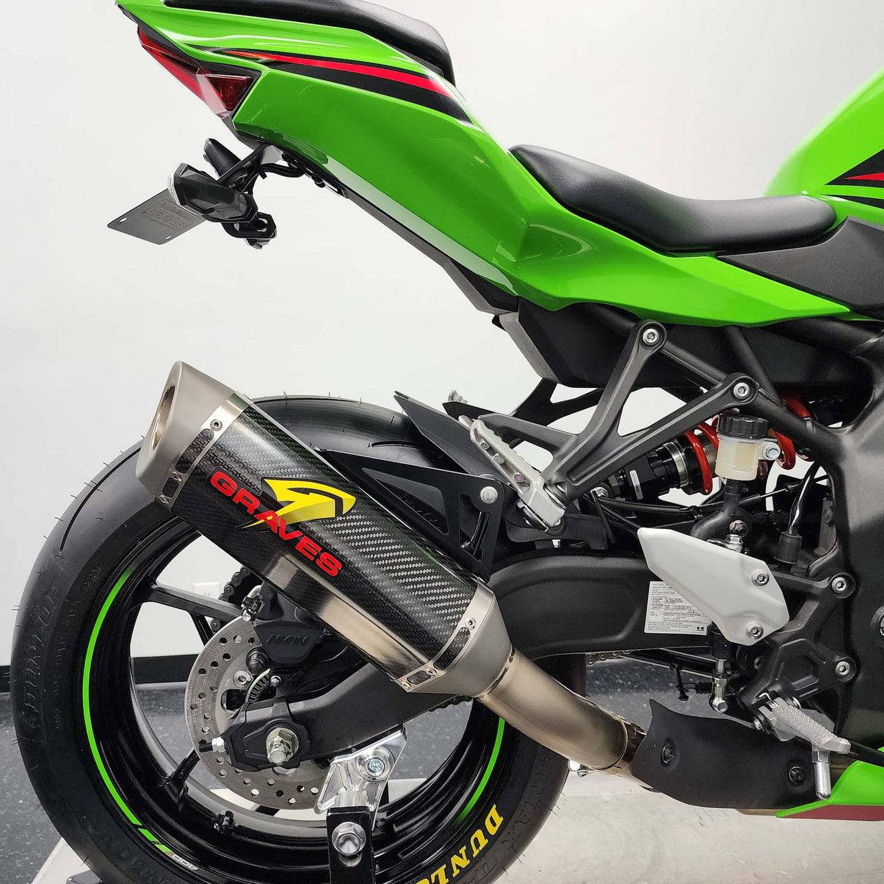 Graves Slip-On Cat-Back Carbon/Titanium Exhaust Kawasaki Ninja ZX