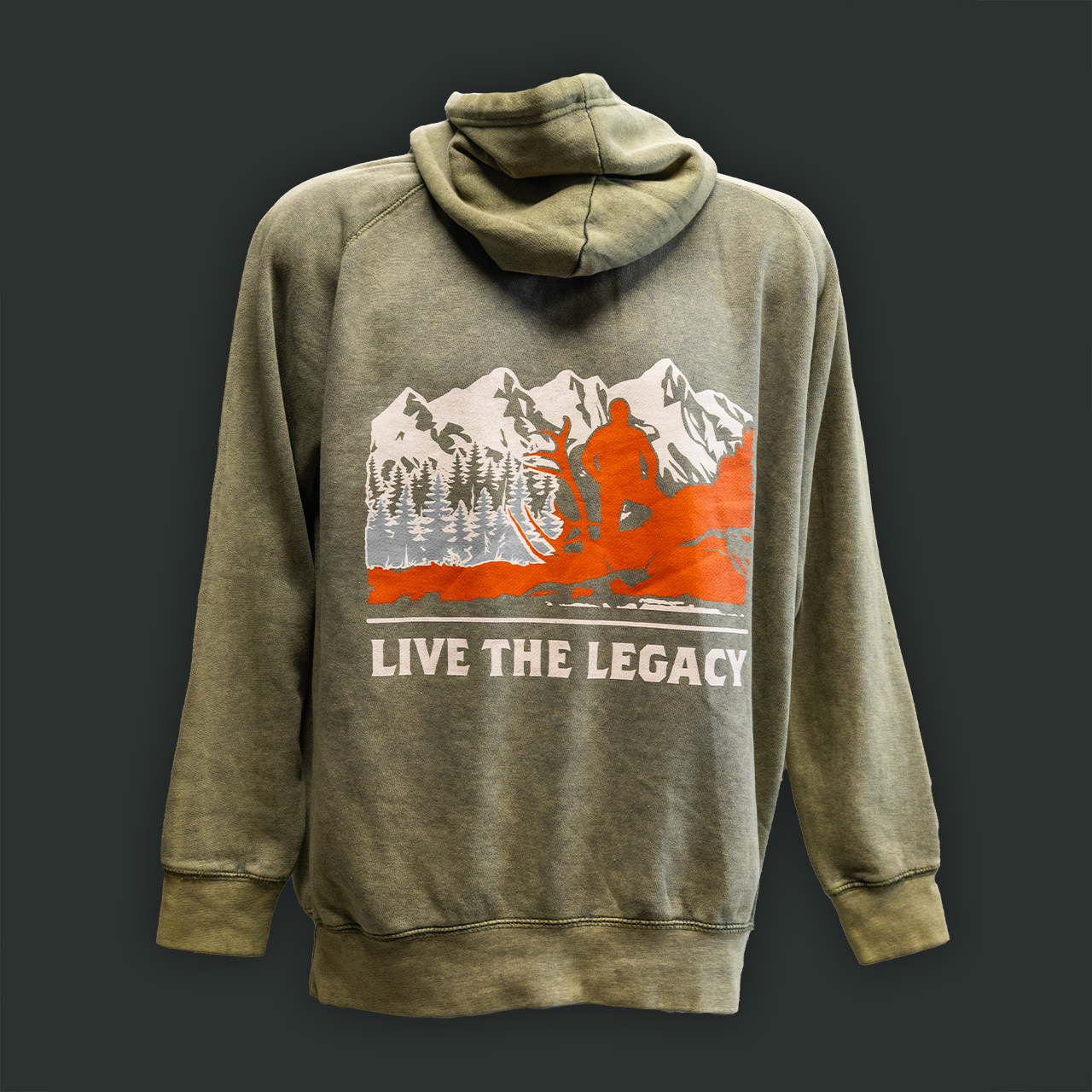 LiveTheLegacyMountainLogoGreen