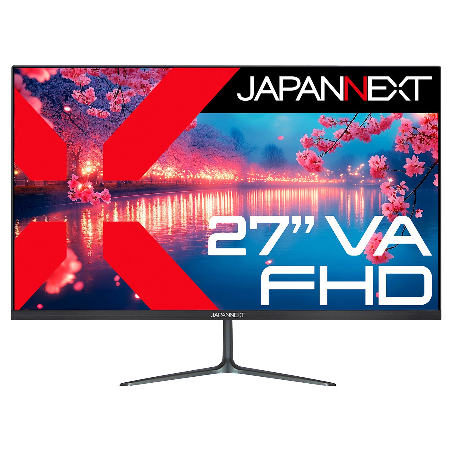JAPANNEXT 27インチ VAパネル搭載 フルHD(1920x1080)解像度 液晶