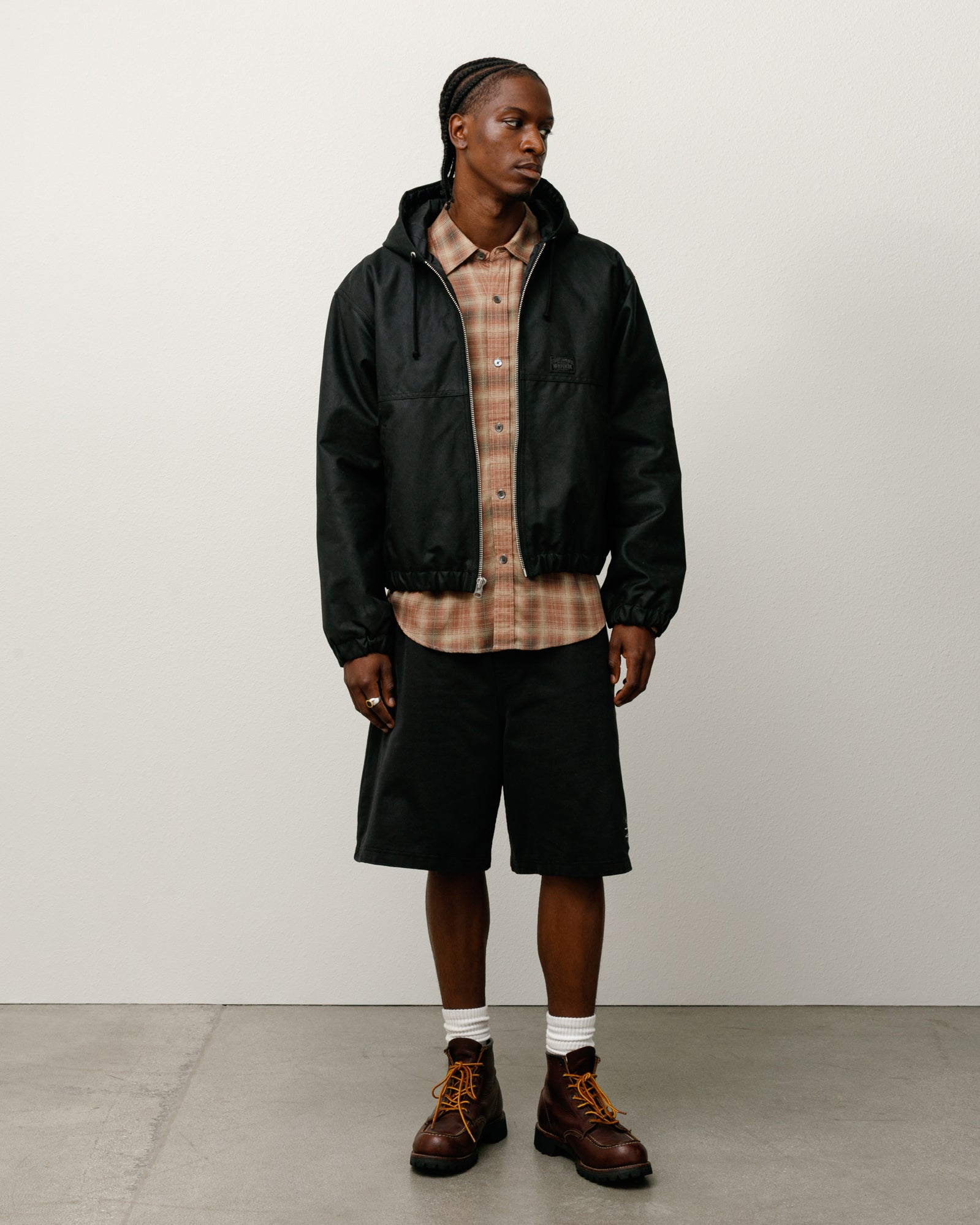 Waxed Cotton Work Jacket – Black | Outerwear | Stüssy Japan