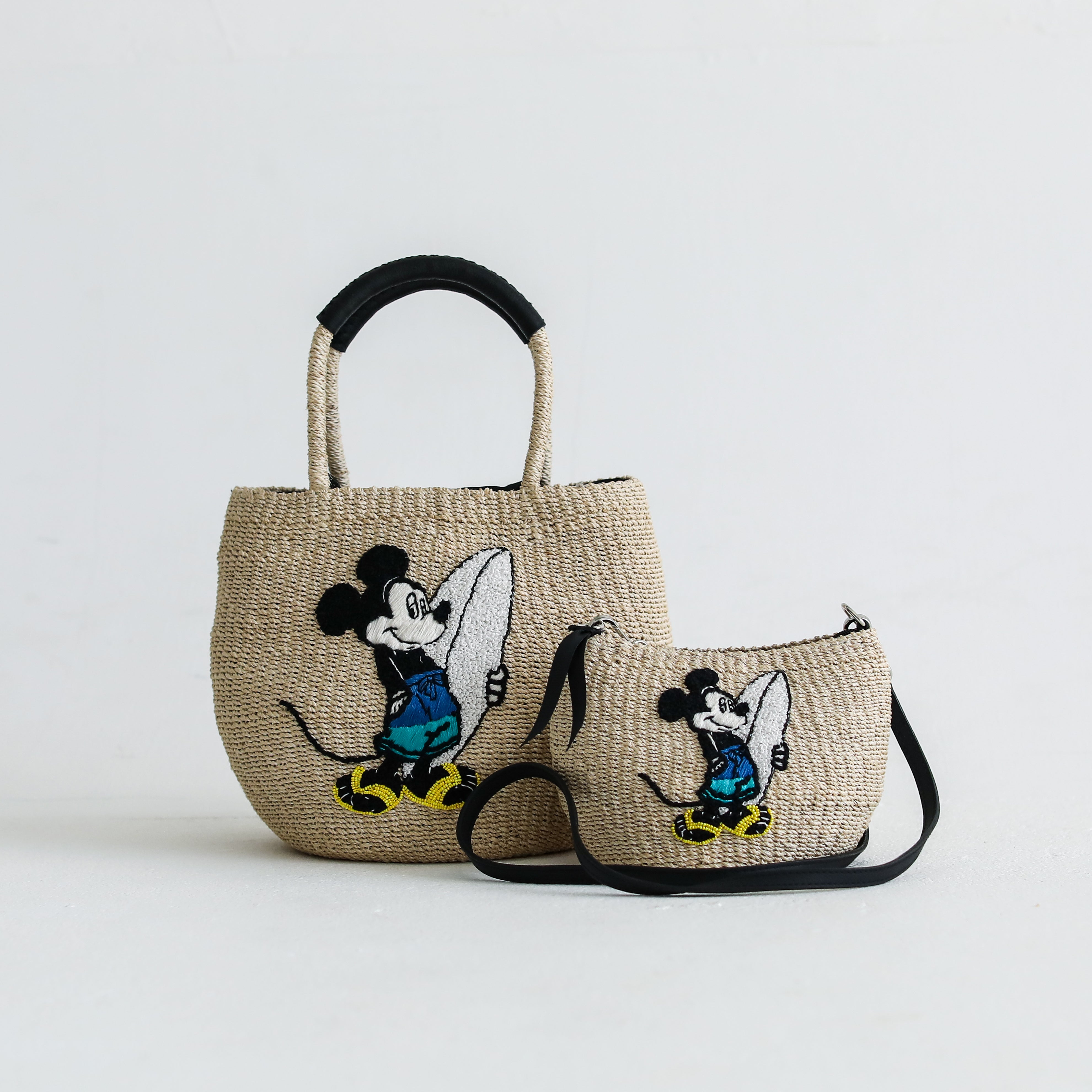 Miyako Blue Mickey Tote Bag NATURAL – SHIGIRA SEVEN MILES RESORT