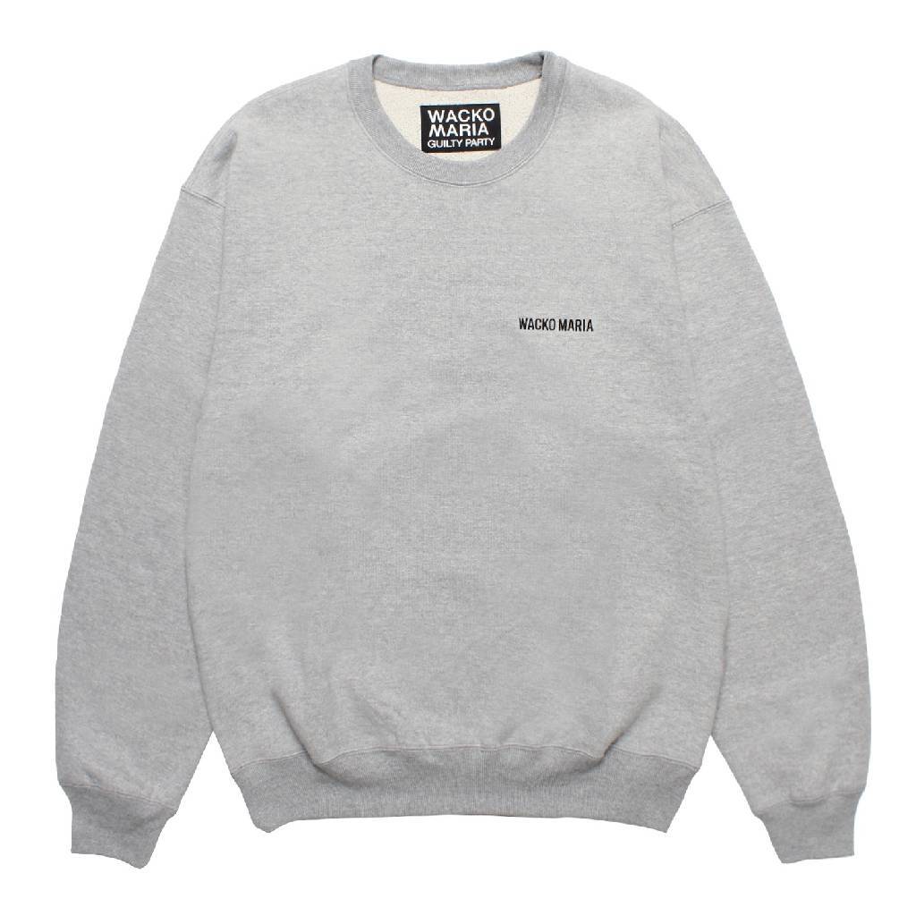 HEAVY WEIGHT CREW NECK SWEAT SHIRT #GRAY [25FWE-WMC-SS03]_WACKO