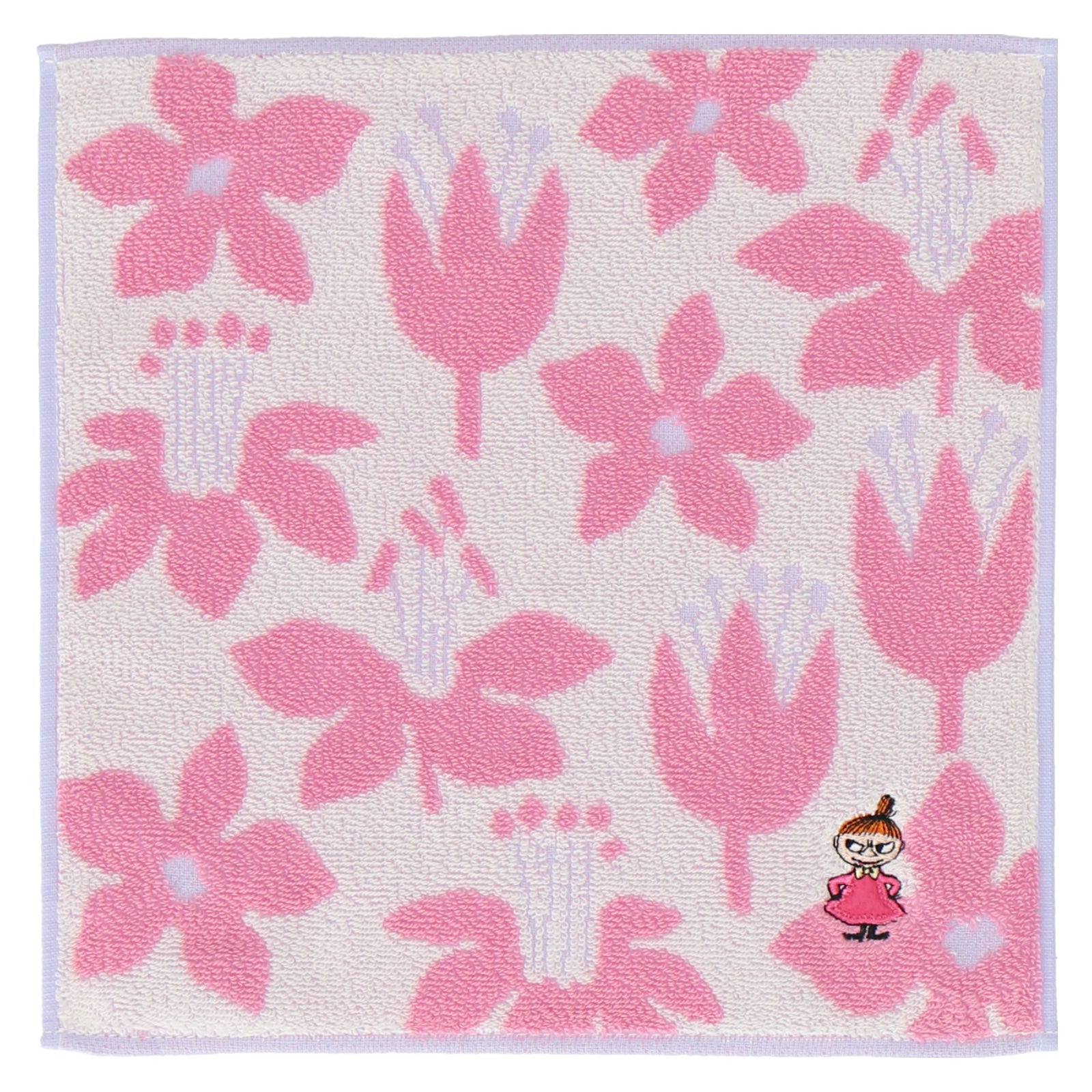 タオルハンカチ ワンポイント刺繍 リトルミイ #285b ピンク