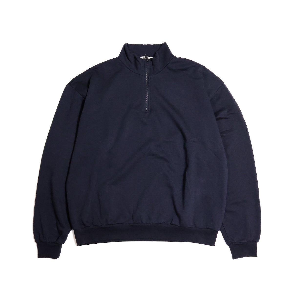 AURALEE 「ELASTIC HIGH GAUGE SWEAT HALF ZIP P/O / INK BLACK」 – SISTER
