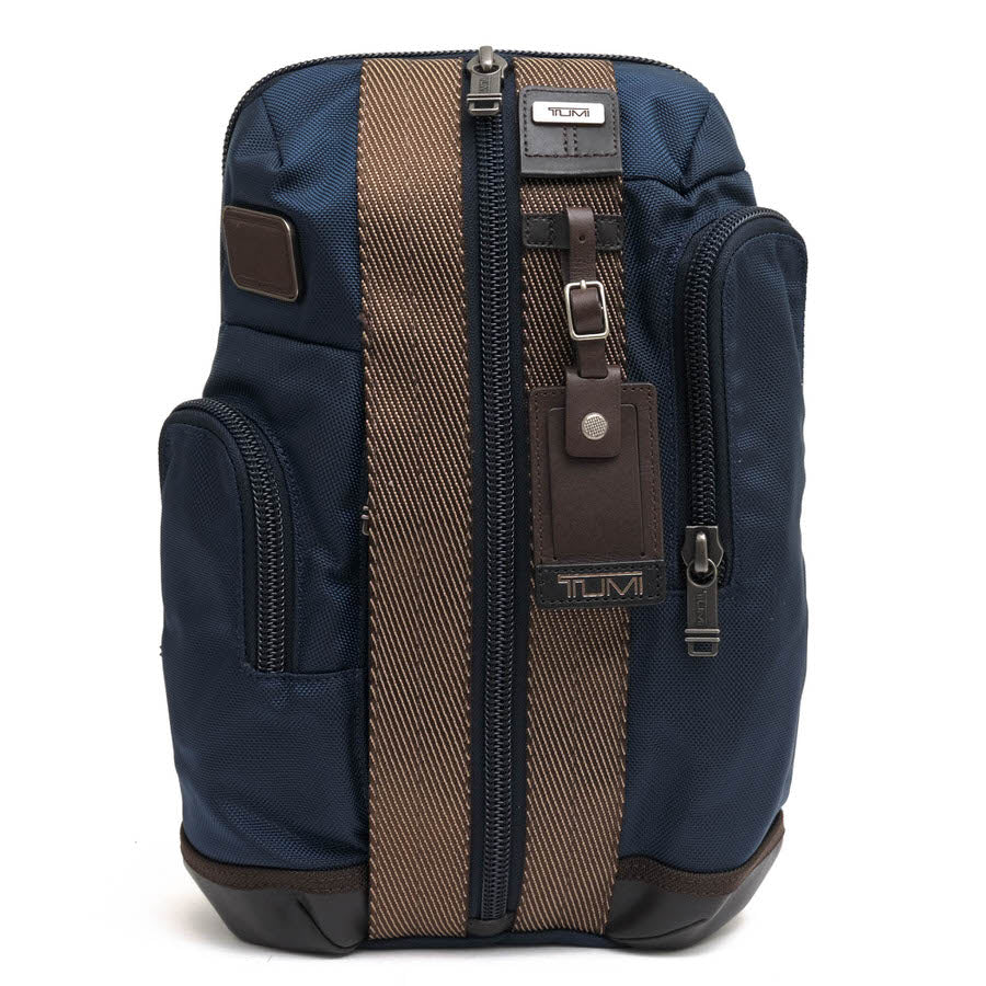TUMI 222318NVY2 ALPHA BRAVO Monterey Sling Shoulder Bag Used in
