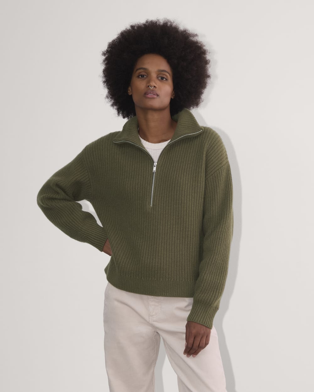 The Half-Zip Sweater in Luxe Merino | Kalamata – Everlane