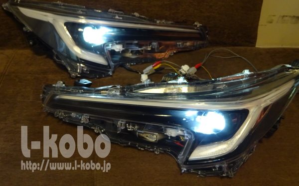 カローラツーリング、カローラスポーツ後期型ヘッドライト移植3