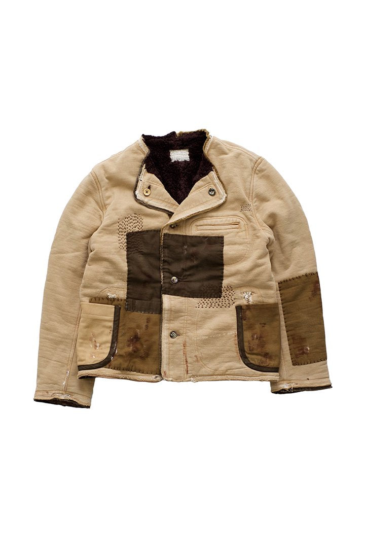 Porter Classic - SPECIAL CUSTOM SWEAT BOA JACKET 1(XS)- KHAKI