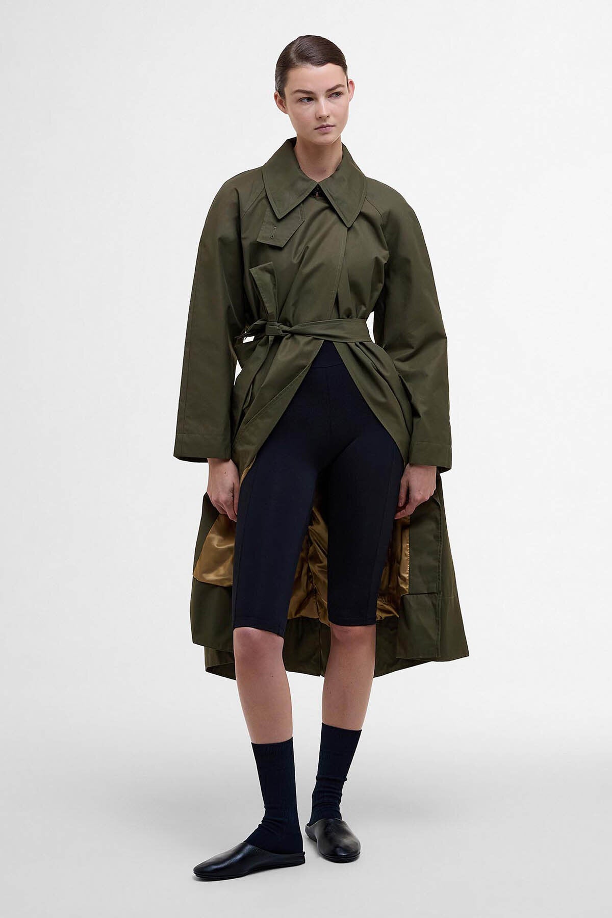 Barbour The Edit by Alexa Harley Showerproof Trench Coat Highland