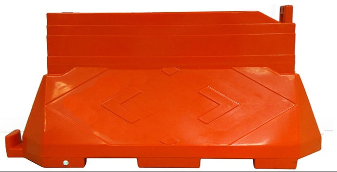 BARREIRA PLASTICA HORIZONTAL LARANJA 75CM - Sinaliza Mais