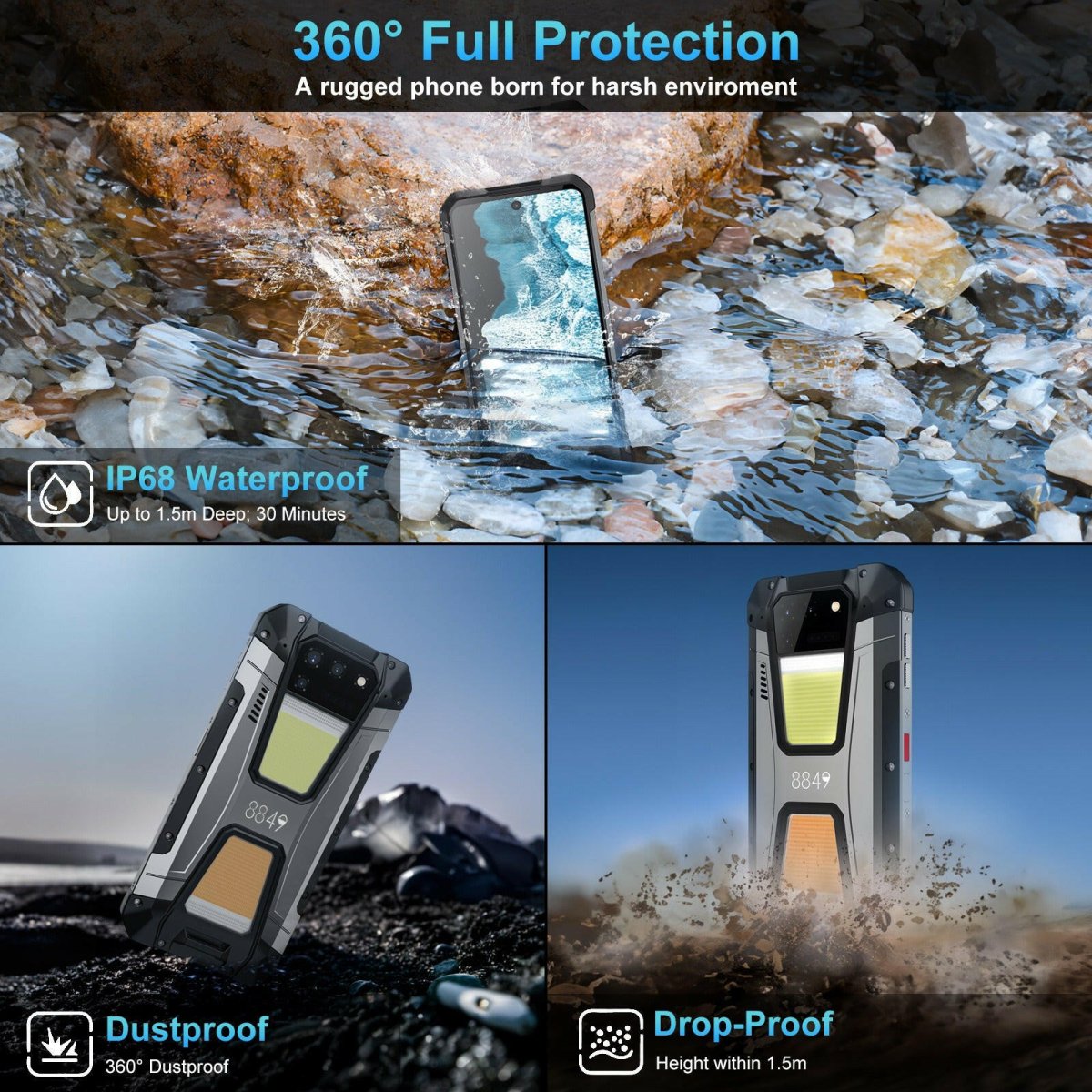 TANK 2 - Rugged Smartphone with Built-in Laser Projector（Sold to