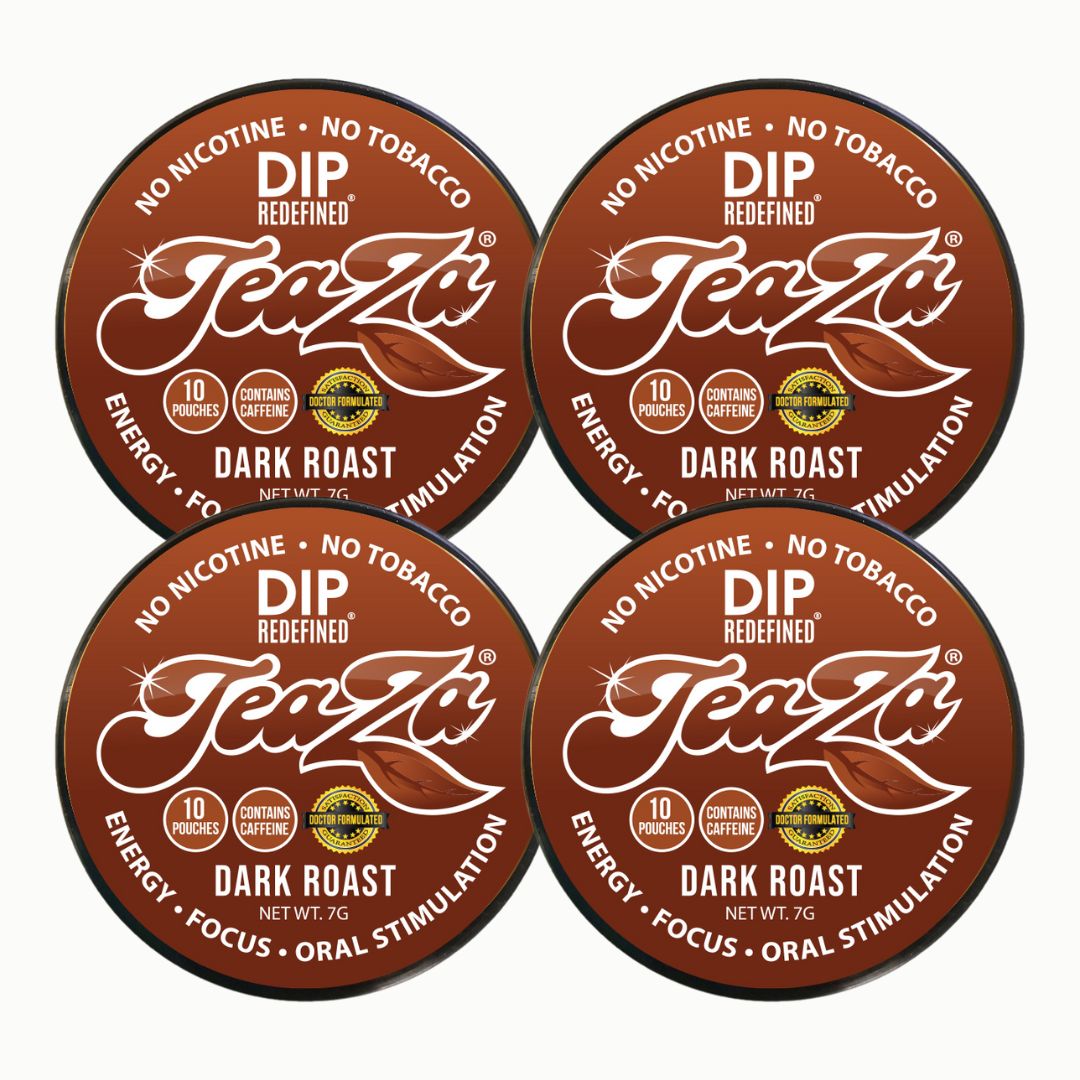 TeaZa® Dark Roast Bundle - Herbal Pouches - Nicotine Free - Teaza
