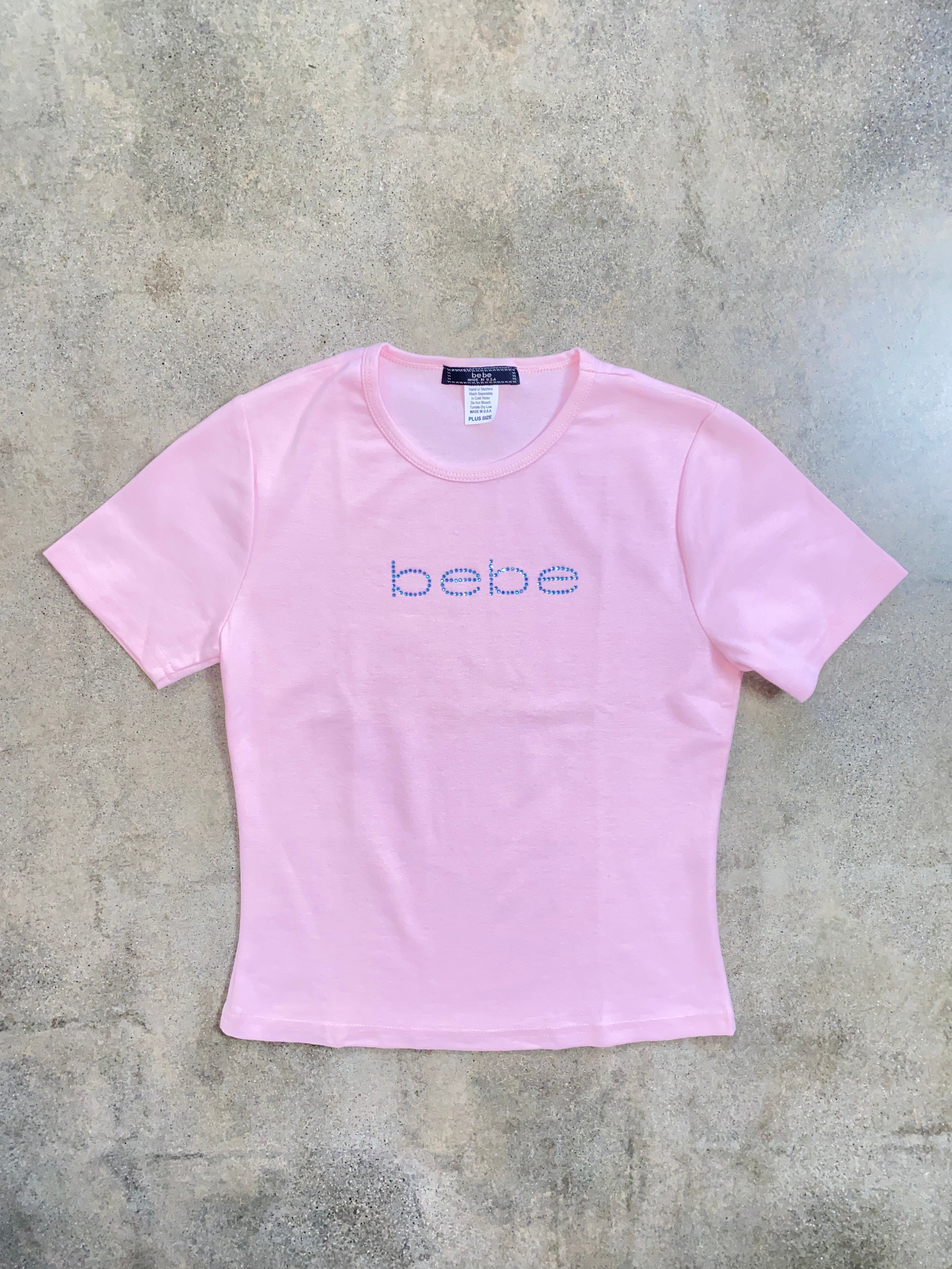 00's Pink Bebe Baby Tee – thaGspot
