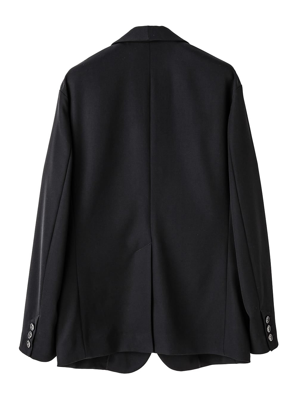 sj.0001AW25-black ショールカラーサックジャケット The Black-and