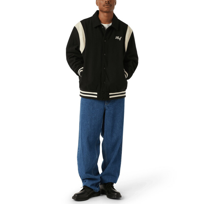 楽天市場】ハフ メンズ スタジャン HUF Song Varsity Jacket バー