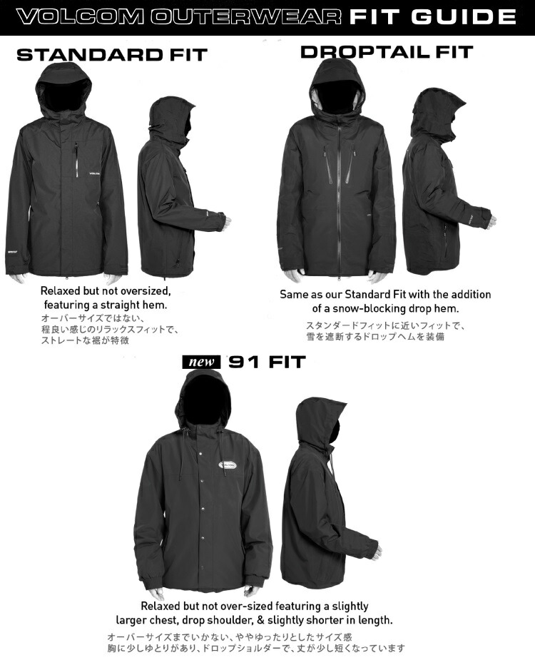 楽天市場】VOLCOM L GORE-TEX JACKET 24-25 /ボルコム エルゴア