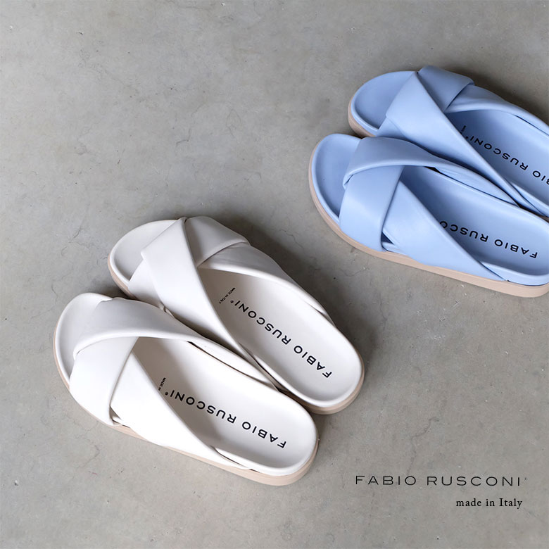 楽天市場】FABIO RUSCONI ファビオルスコーニ 厚底 フラット サンダル