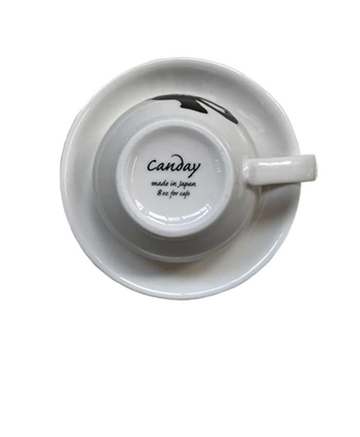 楽天市場】【 CANDAY 8オンス ラテカップ＆ソーサー 厚口 】ぽってり厚
