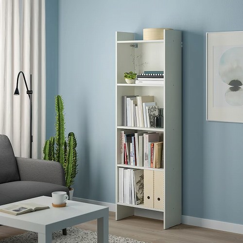 楽天市場】IKEA イケア 本棚 ホワイト 50x25x160cm big10483880