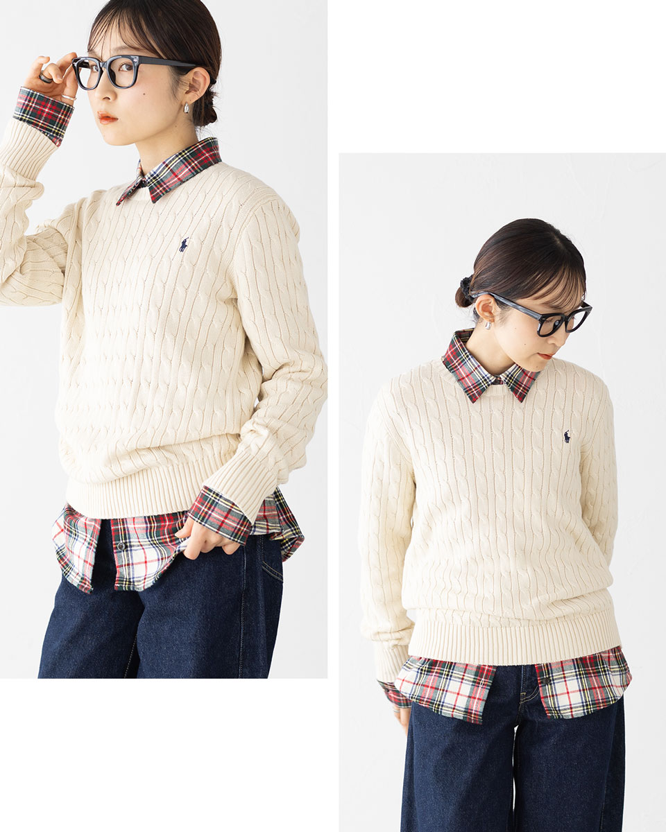 楽天市場】ポロ ラルフローレン ケーブル編み セーター POLO Ralph