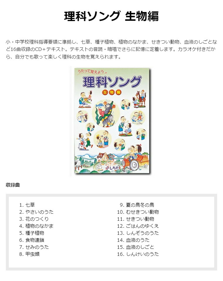 楽天市場】【特典付】 七田式 社会科 ・ 理科ソング 5科目セット cd