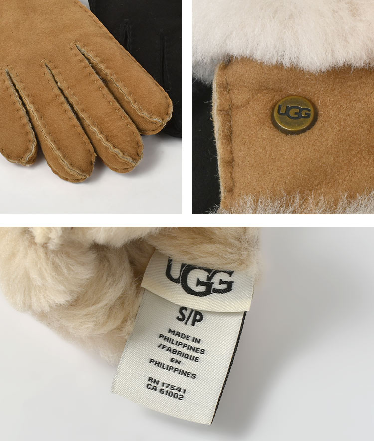 楽天市場】手袋 レディース UGG アグ グローブ スマホ対応 本革 17371
