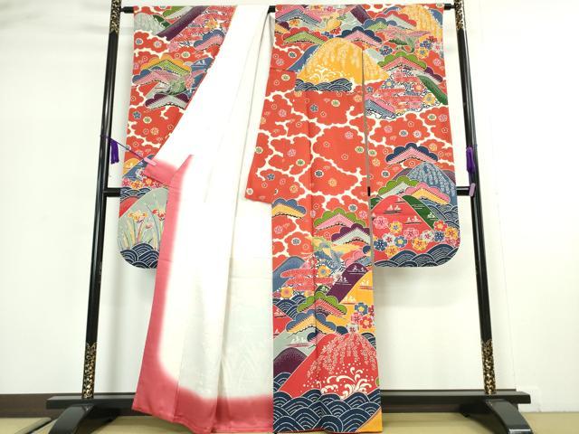 楽天市場】平和屋本店□極上 和染紅型 栗山紅型 栗山吉三郎 振袖 重ね