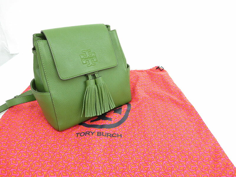 楽天市場】TORY BURCH(トリーバーチ) ロゴ フリンジ リュック グリーン