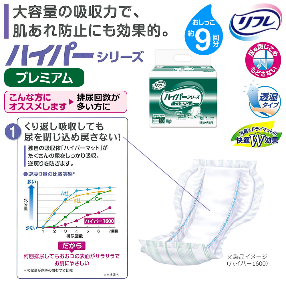 楽天市場】【当日発送】 リフレ 大人用紙おむつ 尿とりパッド 介護