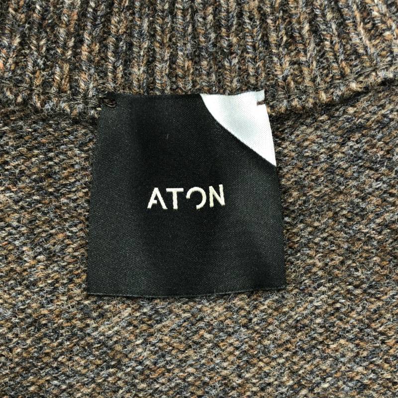 楽天市場】ATON / エイトン | SILTE MOULINE OVERSIZED MOCKNECK