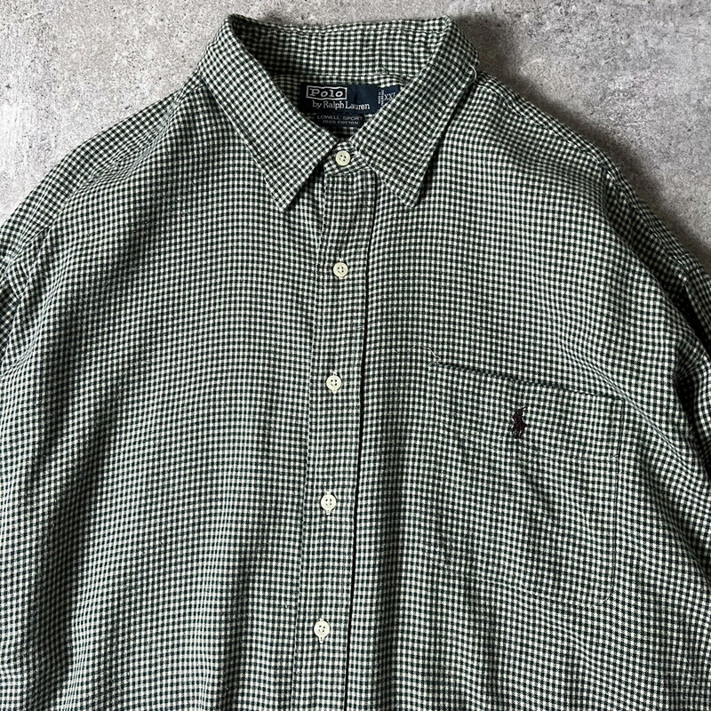 楽天市場】90s POLO RALPH LAUREN ギンガム チェック 長袖 コットン