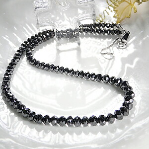 楽天市場】K18WG ブラックダイヤモンドネックレス 100カラットAAAA