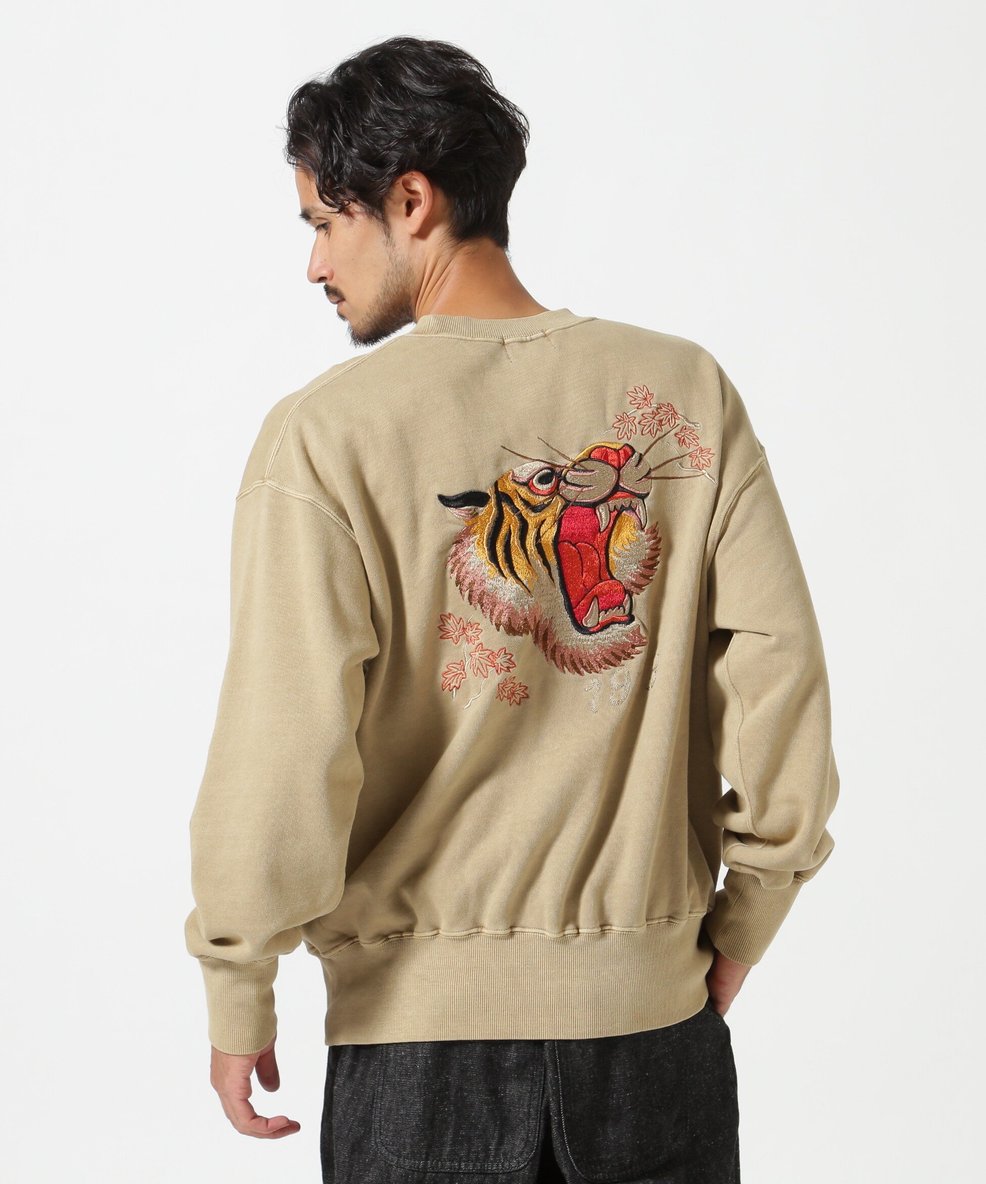 Schott｜SOUVENIR CREW SWEAT/スーベニア クルースウエット 顔虎