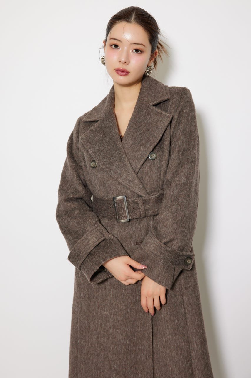 rienda｜ダブルカラーシェイプドチェスターコート | Rakuten Fashion