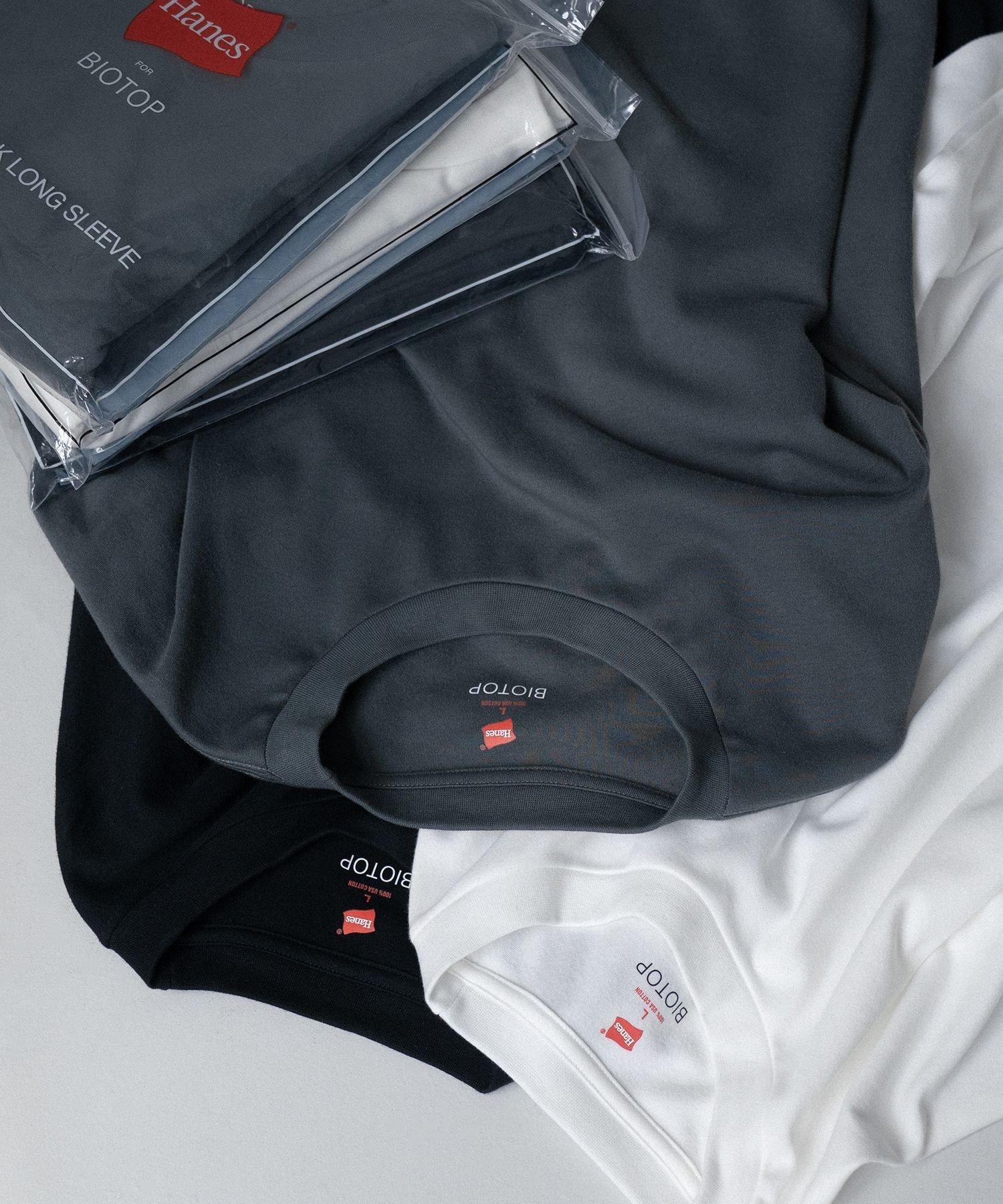 ADAM ET ROPE'｜【Hanes for BIOTOP】 Comfort Crew Neck Pullover