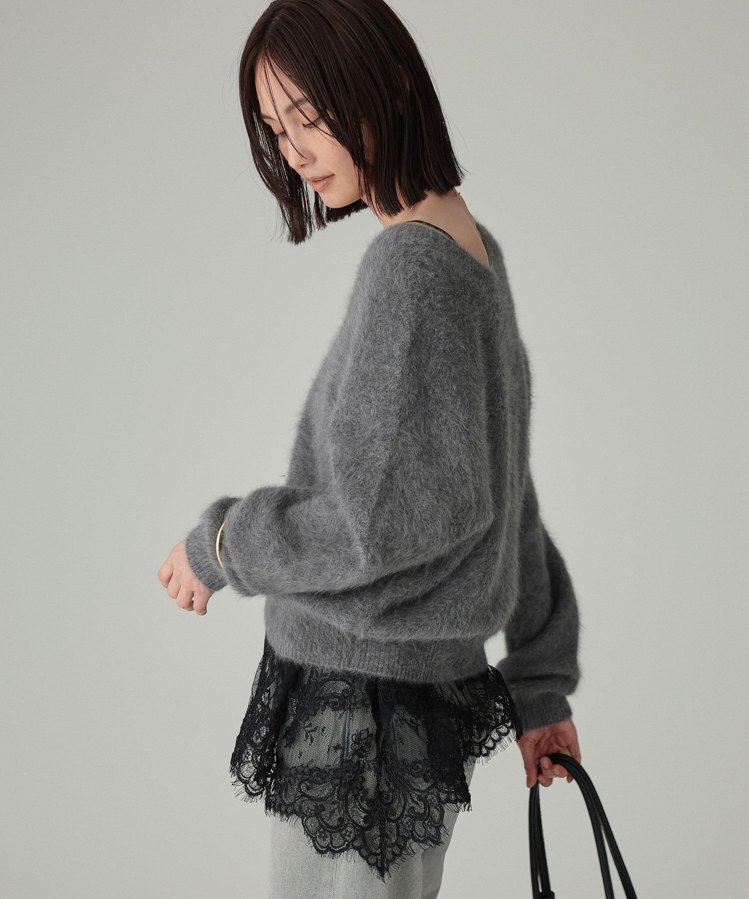 BABYLONE｜FOXカシミヤ2WAYプルオーバー | Rakuten Fashion(楽天