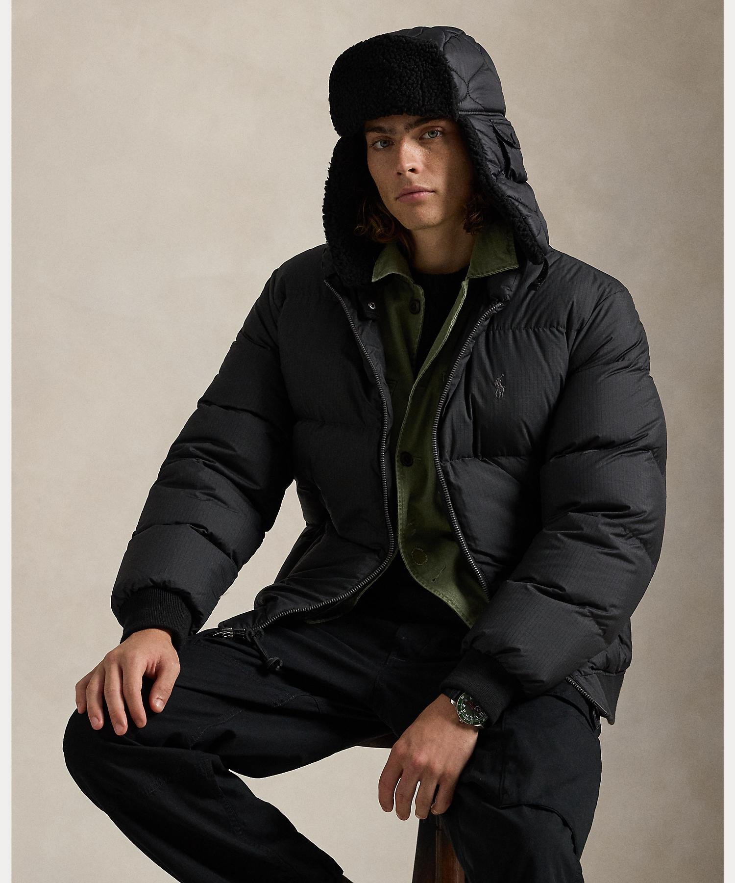 楽天市場】POLO RALPH LAUREN ダウンジャケット ブラックの通販