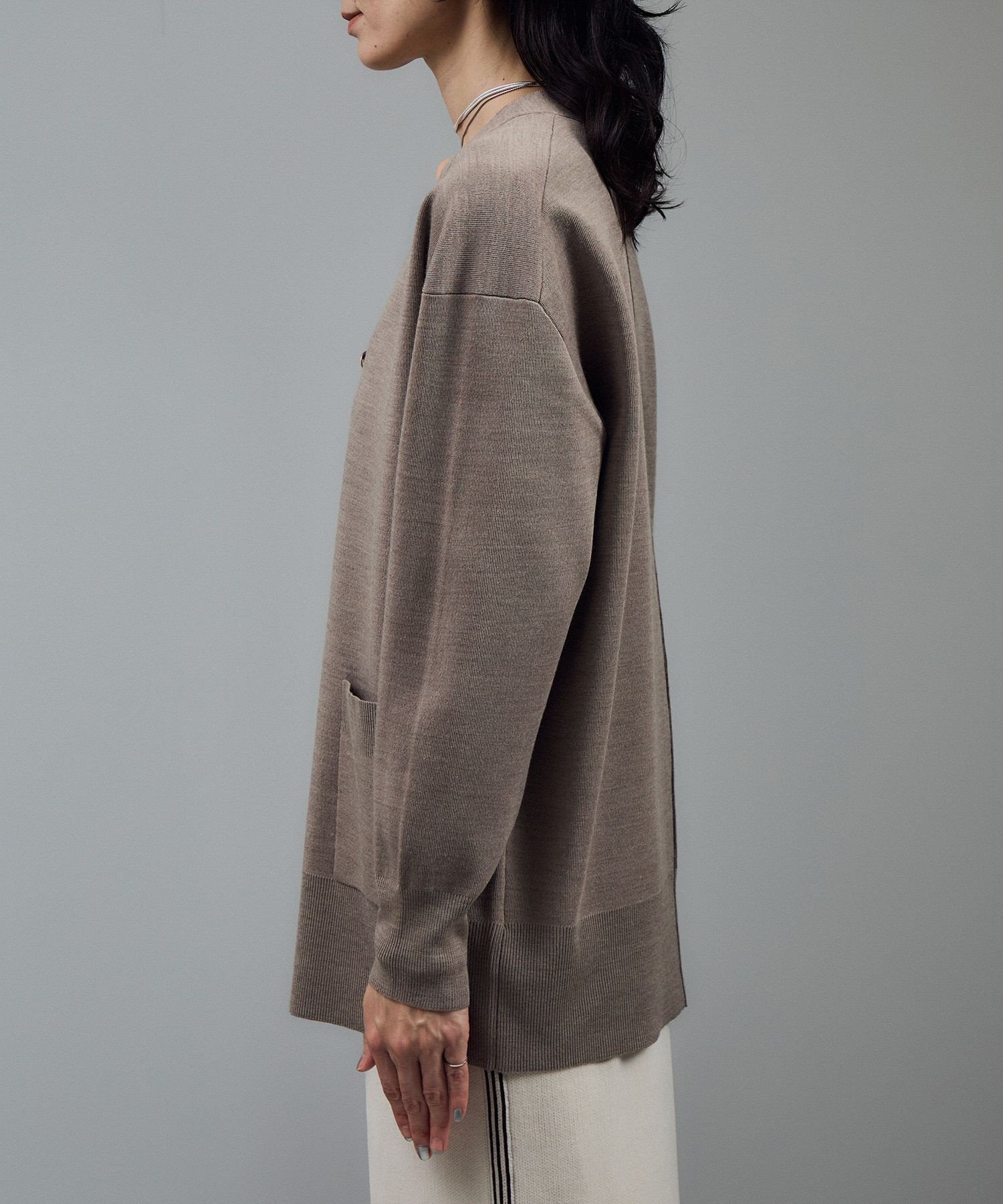 SALON adam et rope'｜ウールVネック金ボタンカーディガン | Rakuten