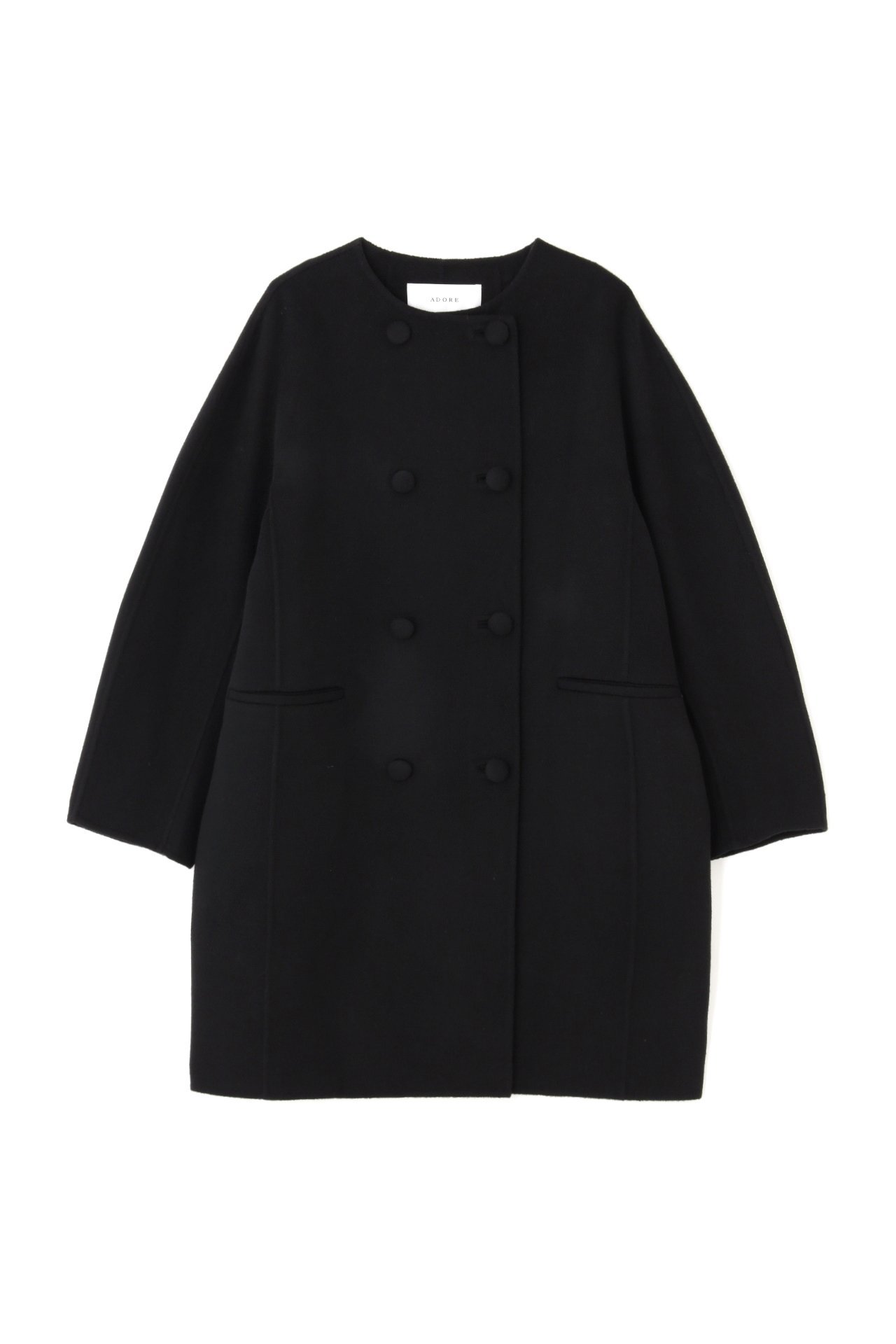 ADORE｜ピュアカシミヤノーカラーコート | Rakuten Fashion(楽天