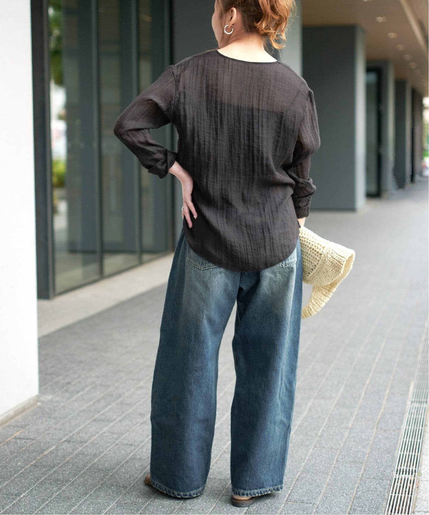 Spick & Span｜《WEB限定 / 追加2予約》5 1/2 TUCKBARREL DENIM