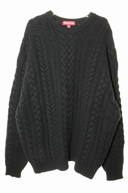 楽天市場】Supreme Appliqué Cable Knit Sweaterの通販