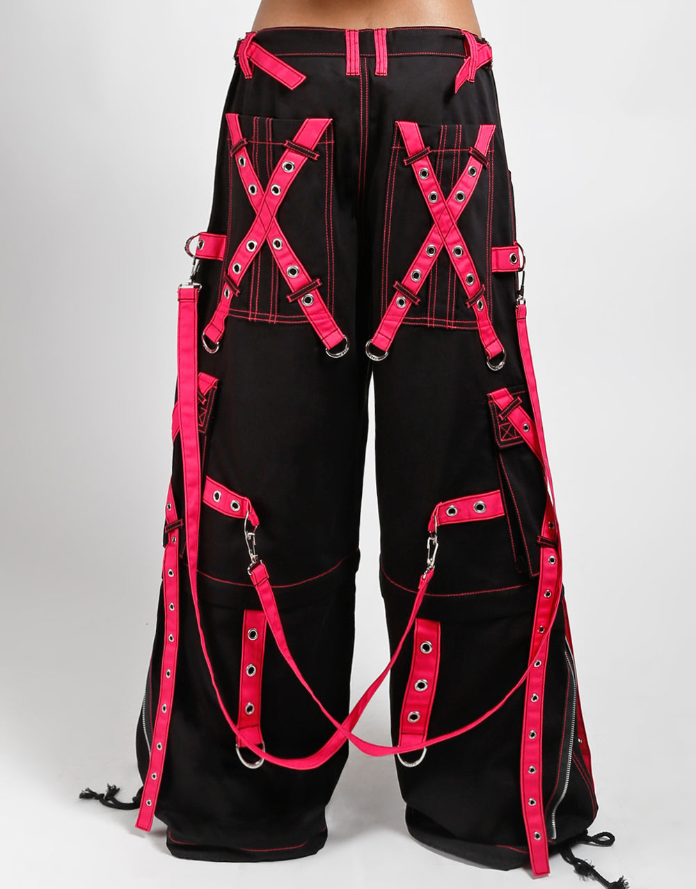 TRIPP NYC - X-STRAP ZIP OFF PANT BLACK/PINK