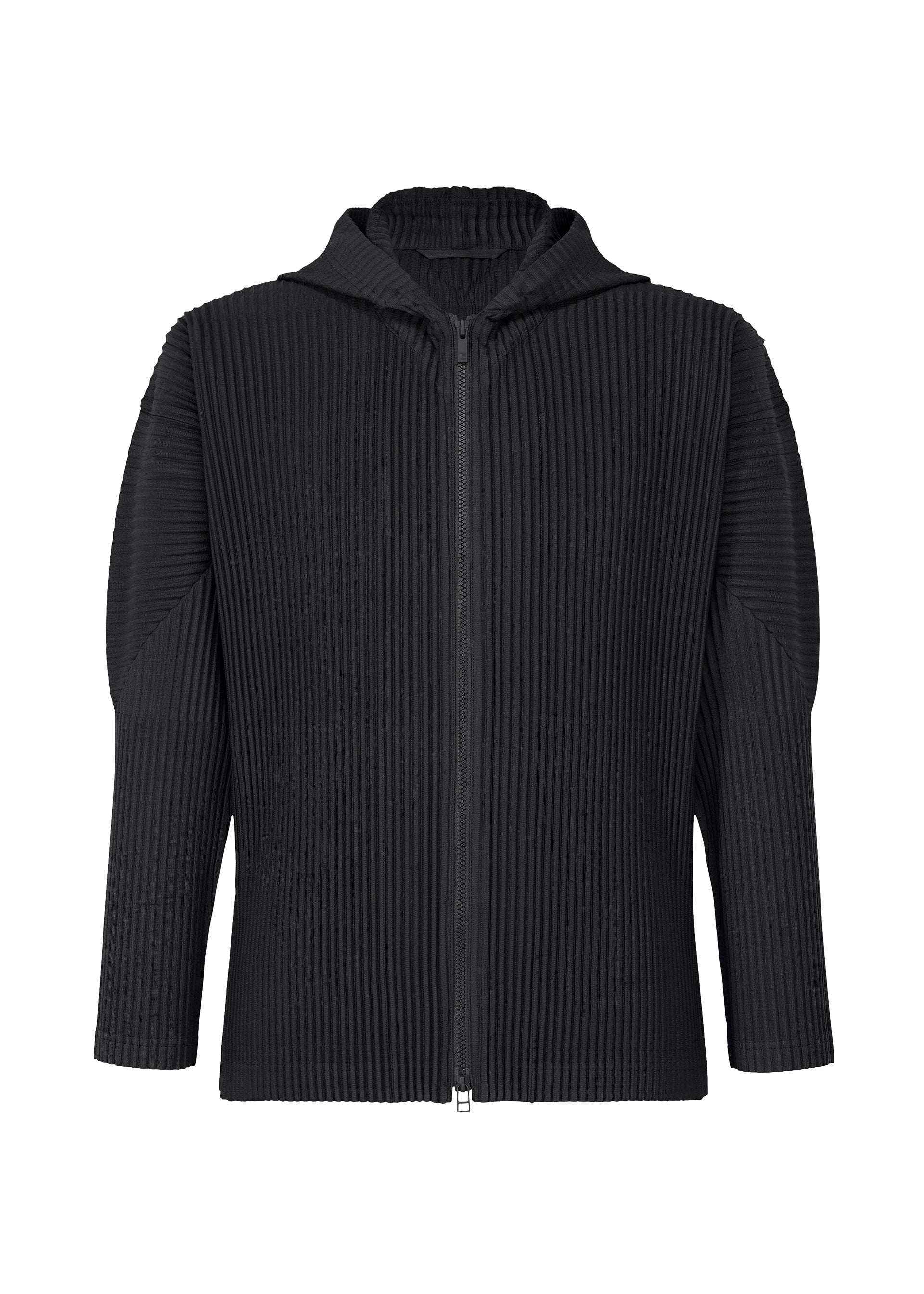MC APRIL Two-Way Zip Hoodie Black – The official ISSEY MIYAKE