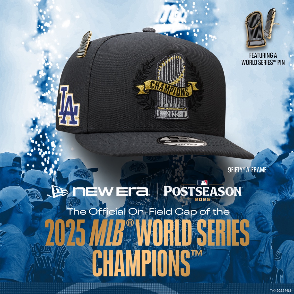 ドジャースのワールドシリーズ2025優勝を記念したNew Era