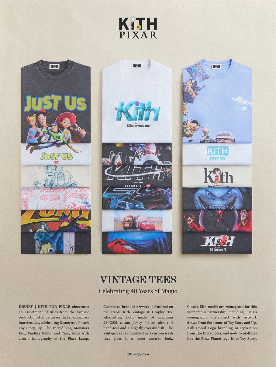 KITH x PIXAR コラボコレクションが国内12月12日より発売 | UP TO DATE